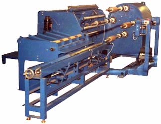 turret log winder designed continuously wind small rolls