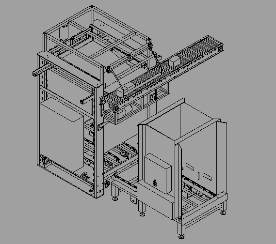 Case Palletizer Isometric View