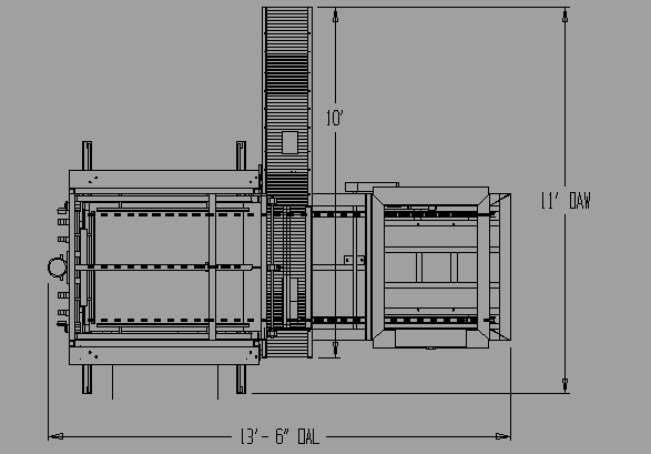 Case Palletizer Top View