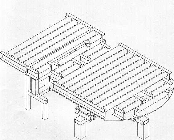 Gravity Roller Turntable CAD Drawing